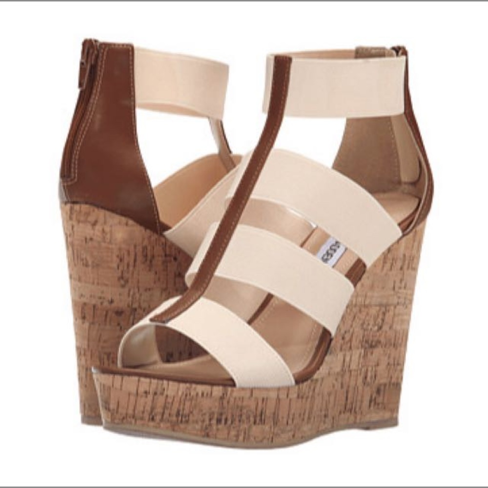 Steve Madden cork wedge sandals